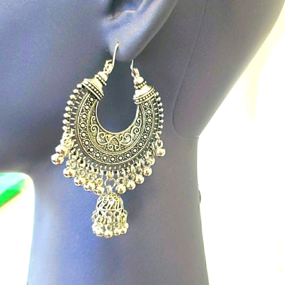 Boho dangle Bollywood earrings